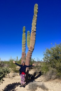 Keishia and Sagaro Cactus